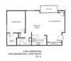 1 Bedroom / 1 Bathroom / Fireplace